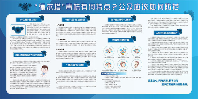 delta防疫宣传图片：德尔塔病毒防疫宣传 